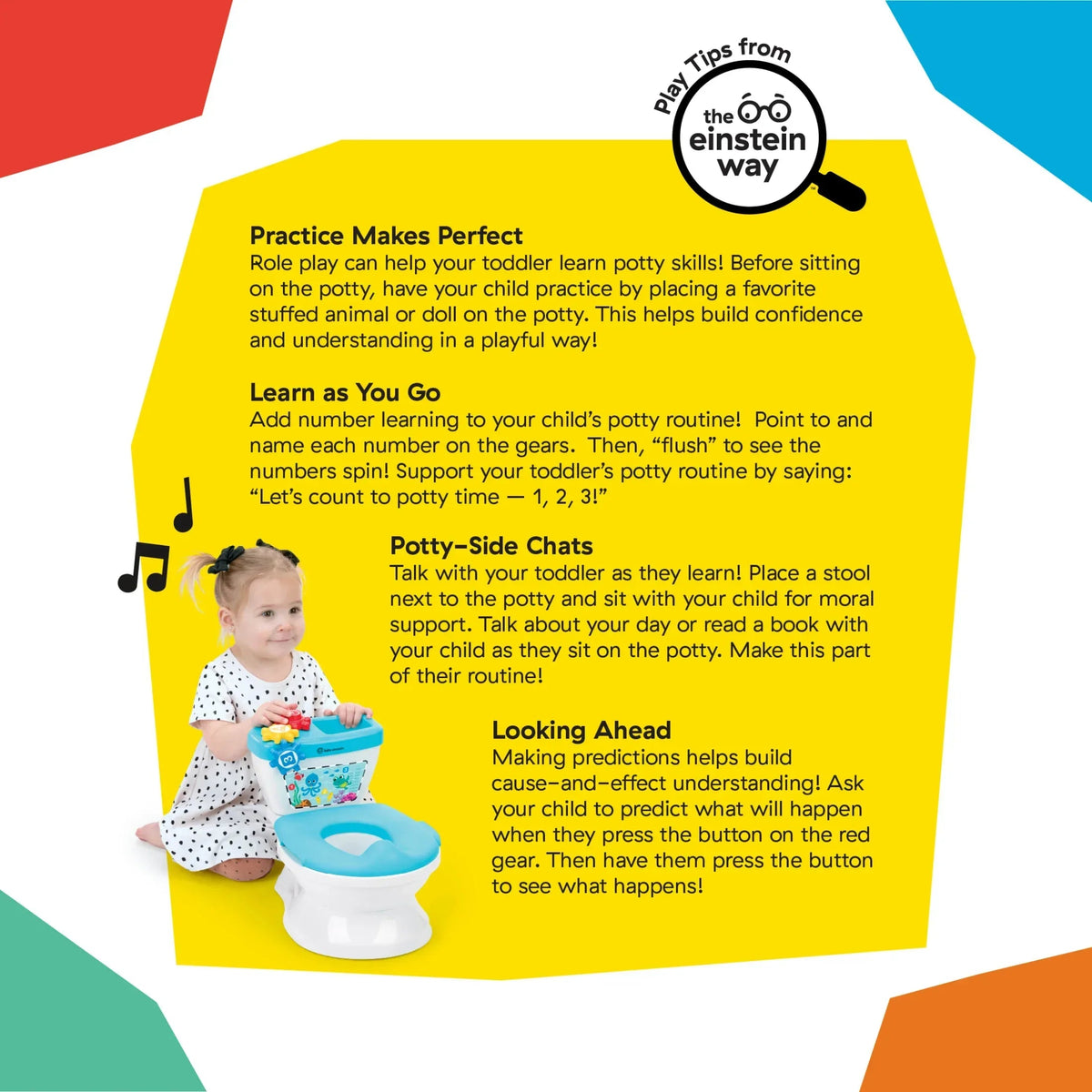 Baby Einstein Geared for Success 2-in-1 Potty Training System, Unisex, Ages 18 Months+
