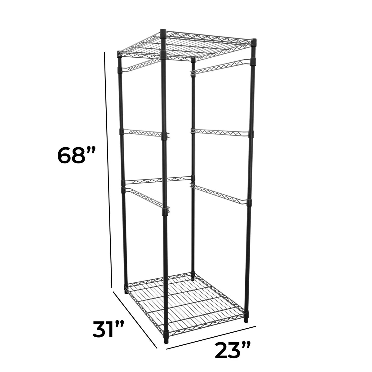 SafeRacks Storage Bin Rack, 5 Tote Capacity