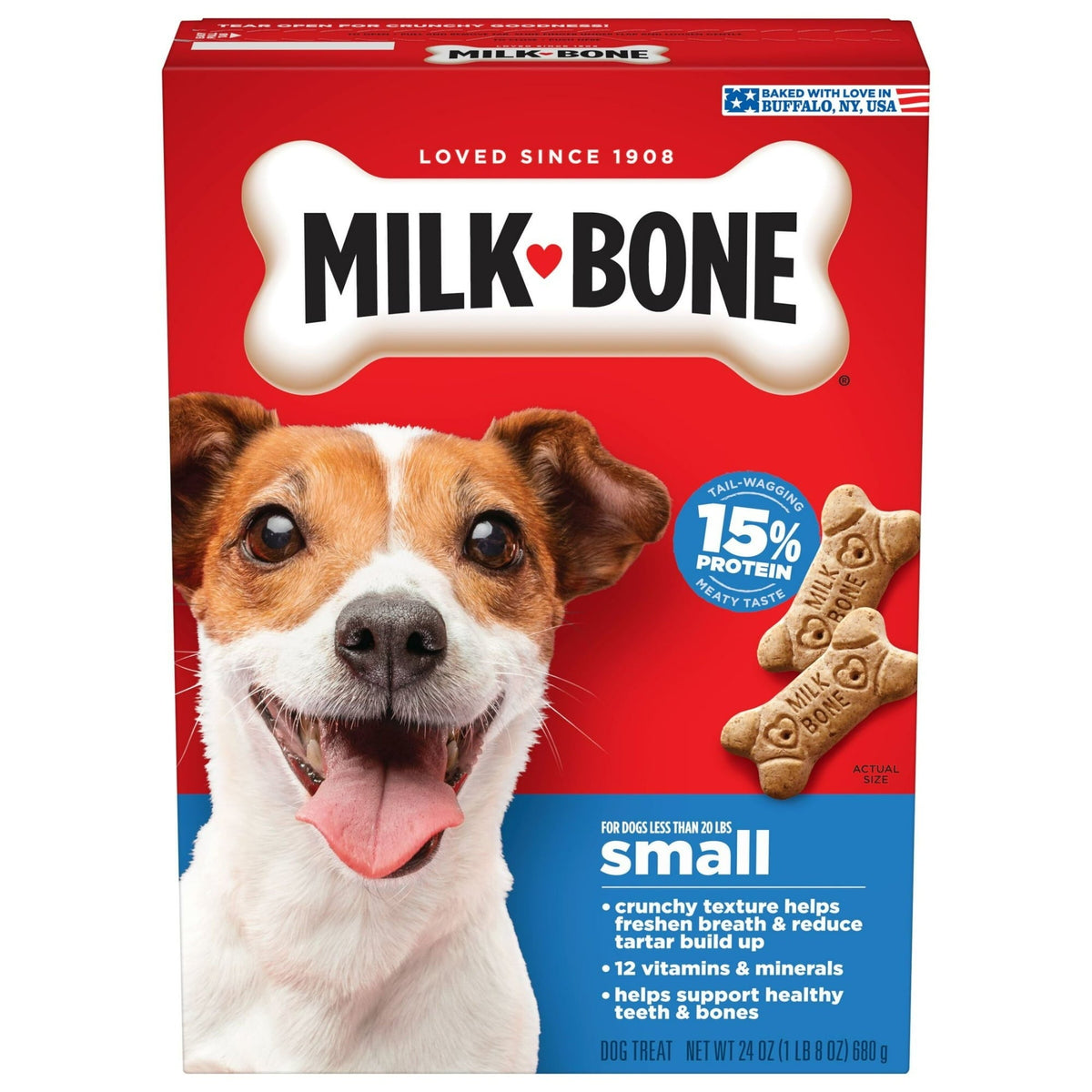 (2 pack) Milk Bone Original Biscuits, Small Dog Treats, 24 oz Box