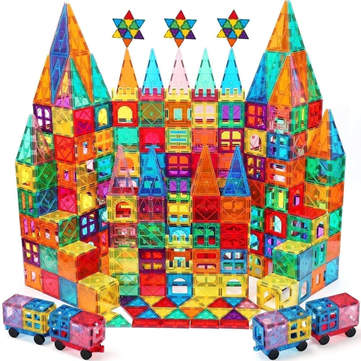 Magnetic Tiles for Kids,Educational Magnetic Building Blocks for Boys Girls, STEM Preschool Kidergarten Learning Toys
