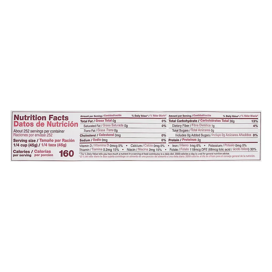Carolina Enriched Extra Long Grain White Rice, 25 lbs.