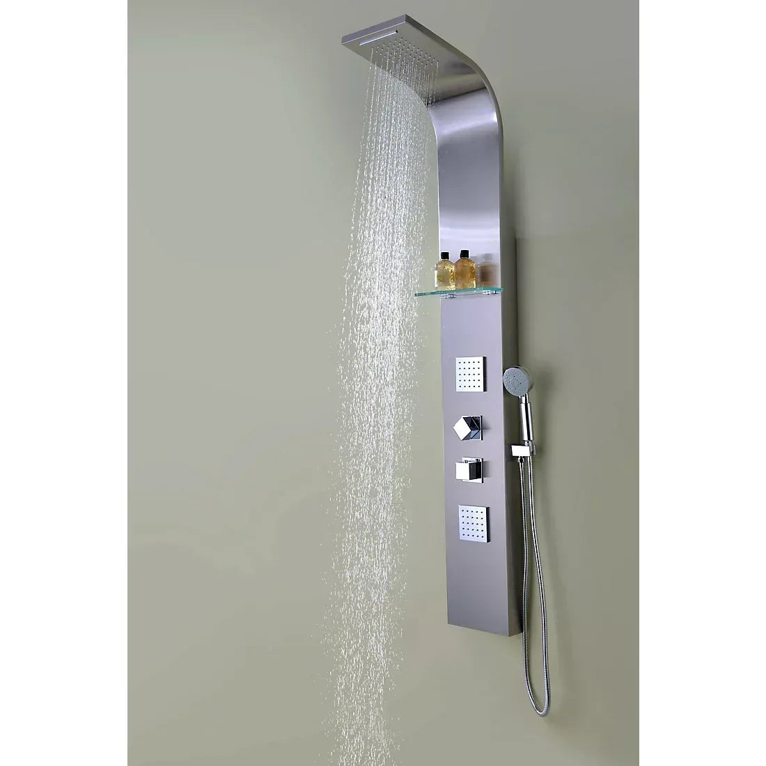 ANZZI Niagara Full-Body Shower Panel - Stainless Steel