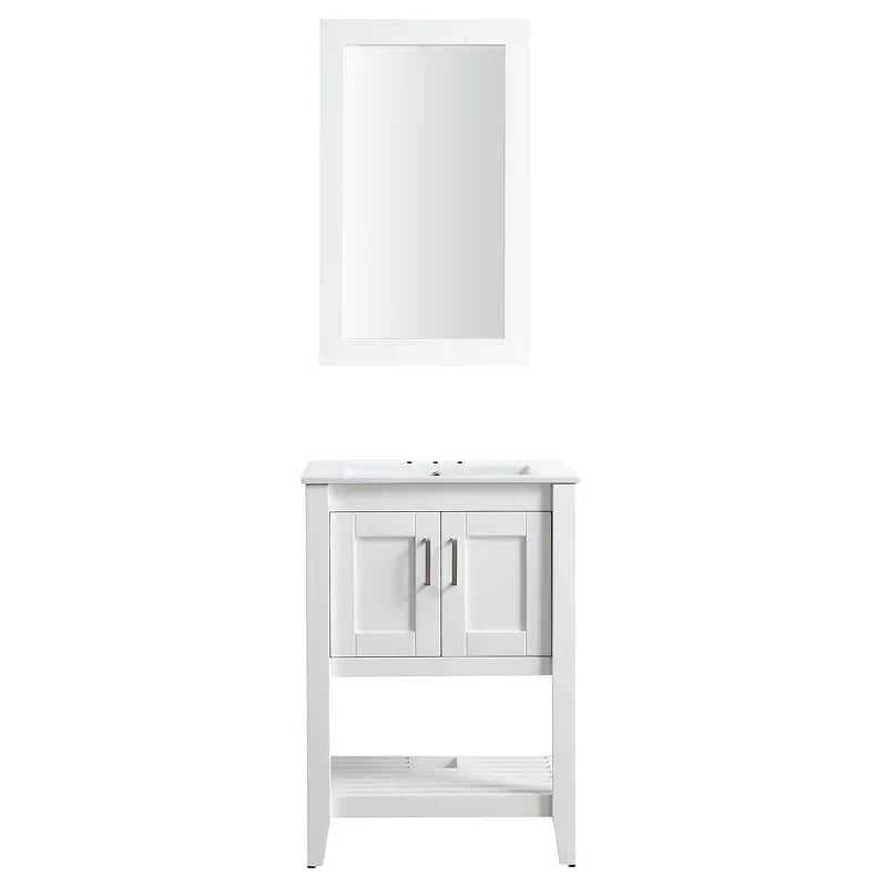 ANZZI Mosset 24" Bathroom Vanity with 014 Faucet - White