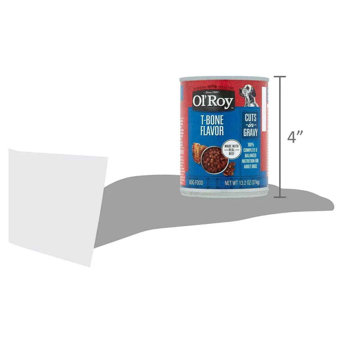 Ol' Roy T-Bone Flavor Cuts in Gravy Wet Dog Food, 13.2 oz Can