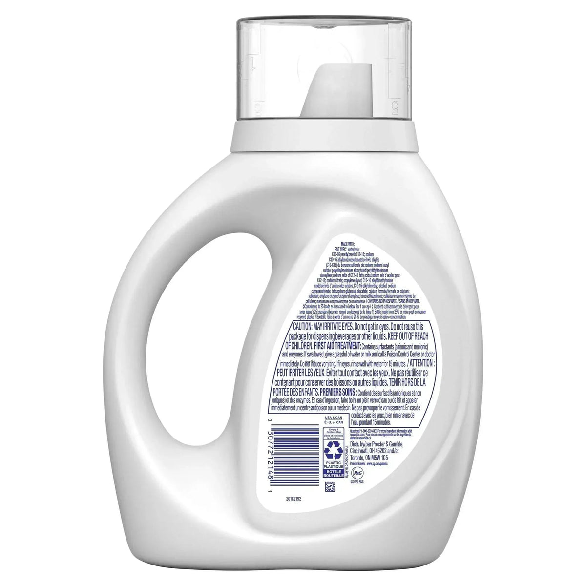 Tide Free & Gentle Laundry Detergent Liquid, 34 fl oz, 25 Loads