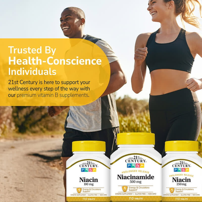 21st Century, Niacinamide, Prolonged Release , 110 Tablets