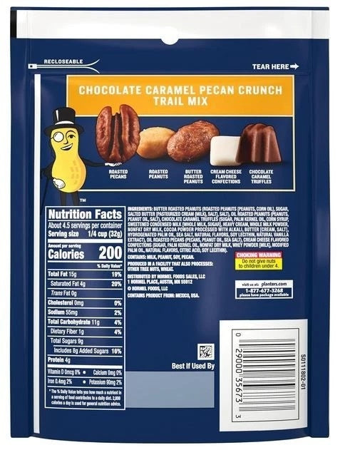 Planters Trail Mix Caramel Pecan Crunch 5oz