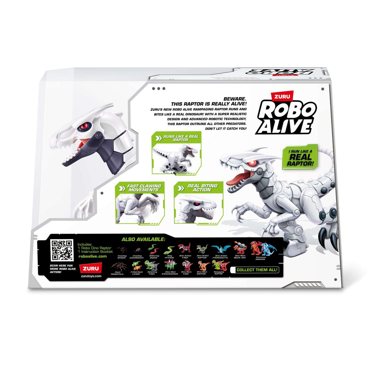 Robo Alive Robo Dino Raptor Electronic Robot Toy Dinosaur by ZURU