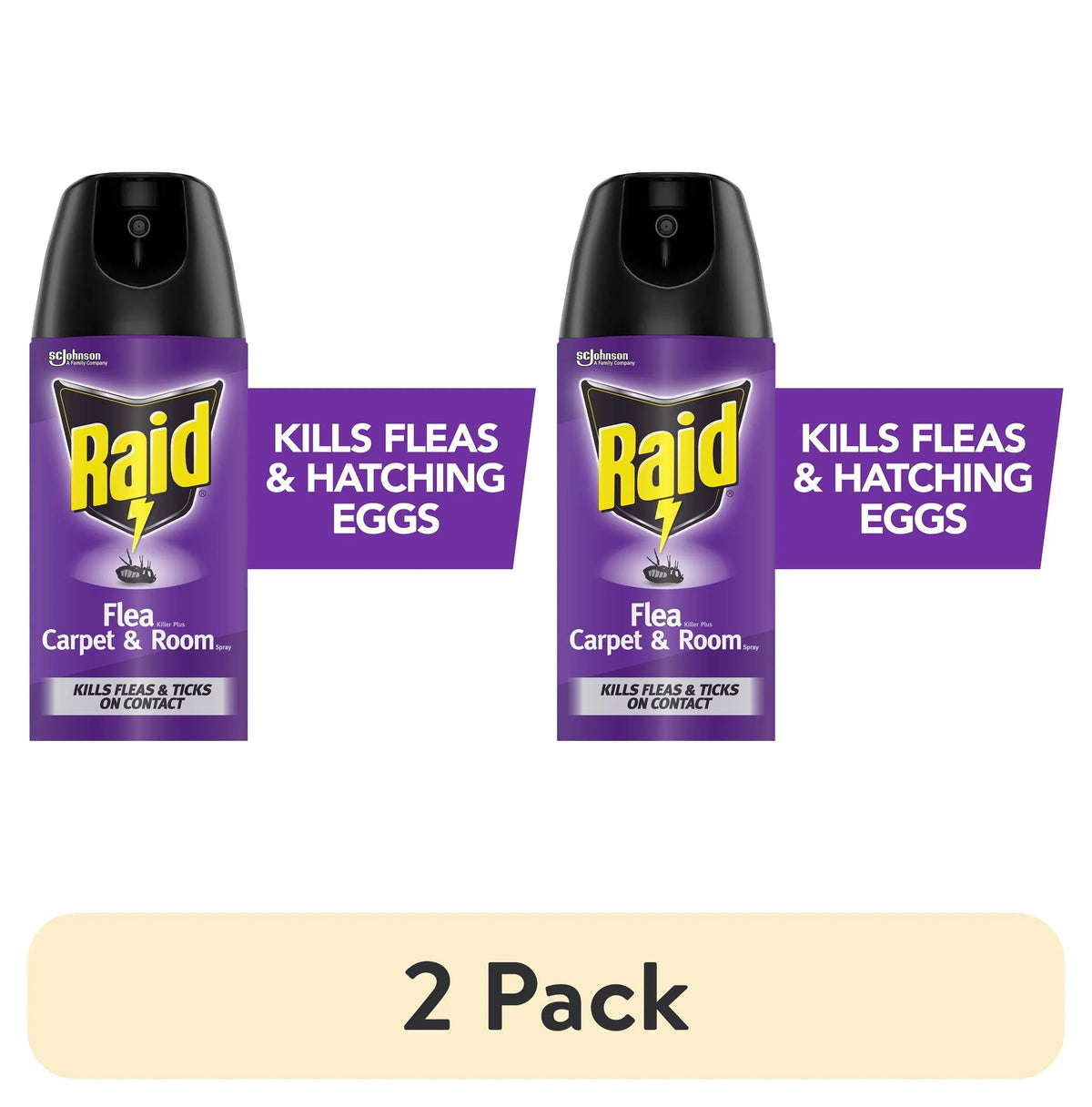 Raid Flea Killer Plus Carpet & Room Spray, Bug Spray Kills Fleas & Flea Eggs, 16 oz