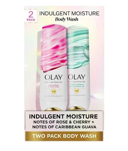 Olay Indulgent Moisture Body Wash with Vitamin B3, 20 oz., 2 pk.