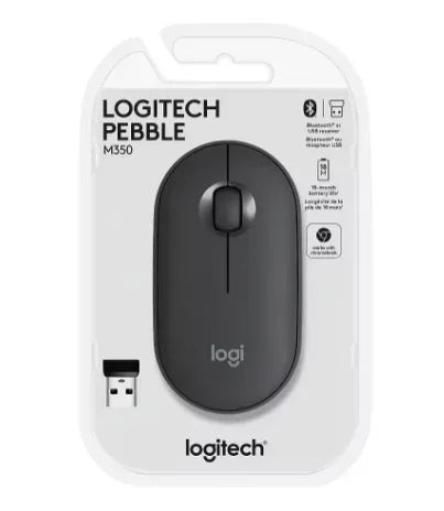 Logitech Pebble M350 Wireless Mouse - Graphite