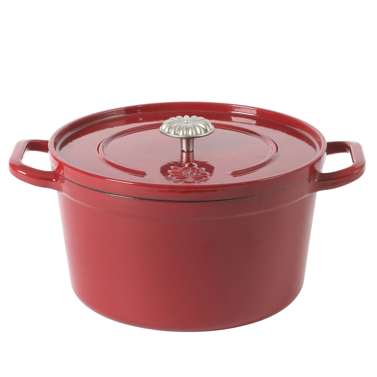 The Pioneer Woman Agatha Enameled Cast Iron 5-Quart Dutch Oven, Green Floral