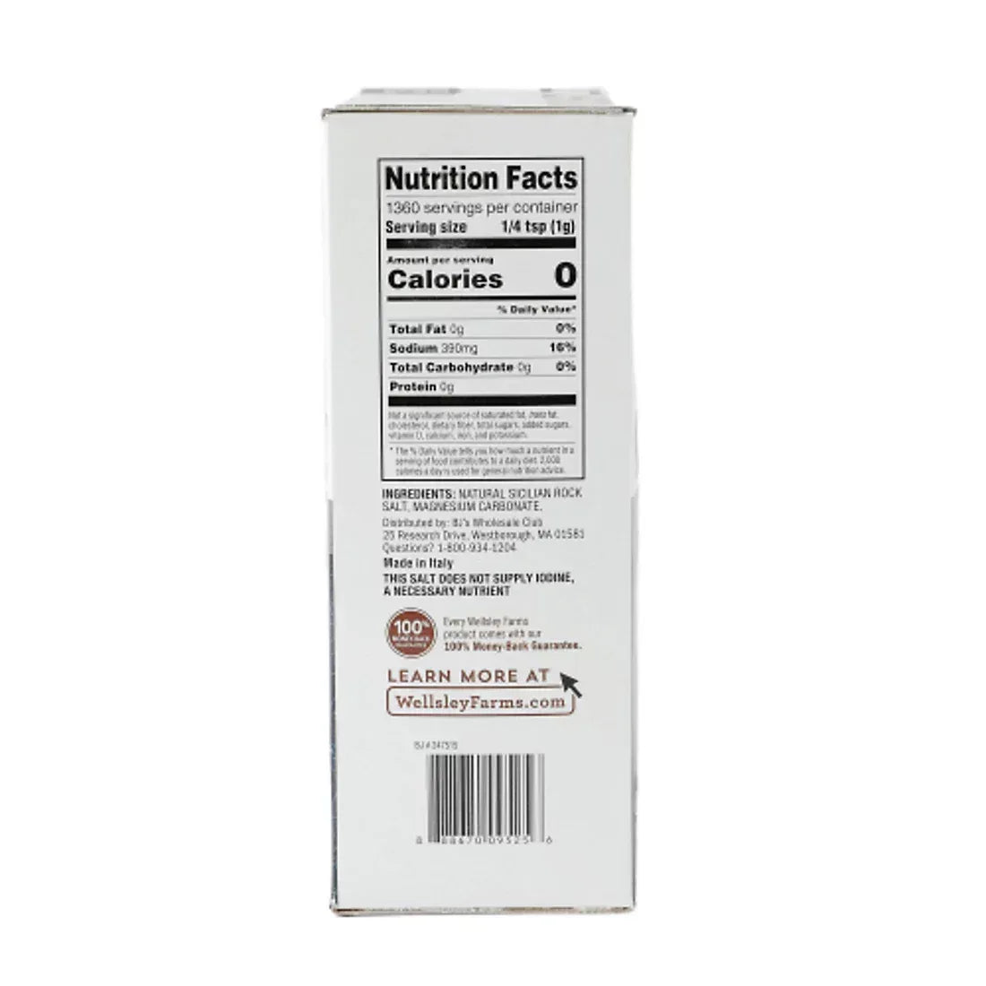 Wellsley Farms Fine Table Salt, 4 lbs.