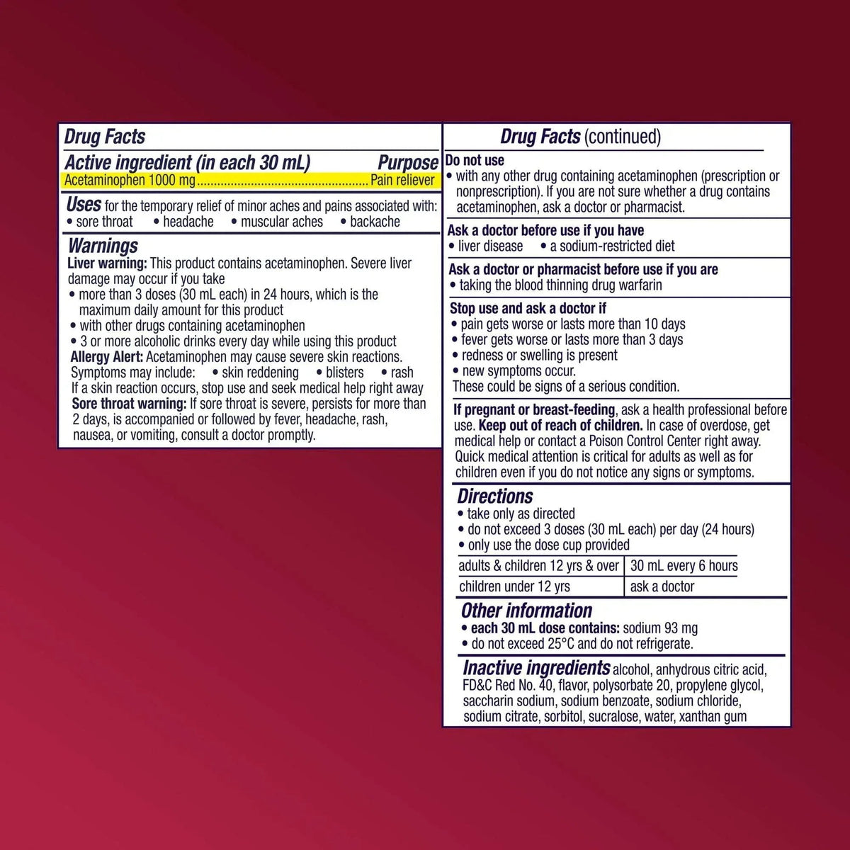 Vicks PainQuil Pain Relief Liquid with Acetaminophen for Adults, 12 fl oz