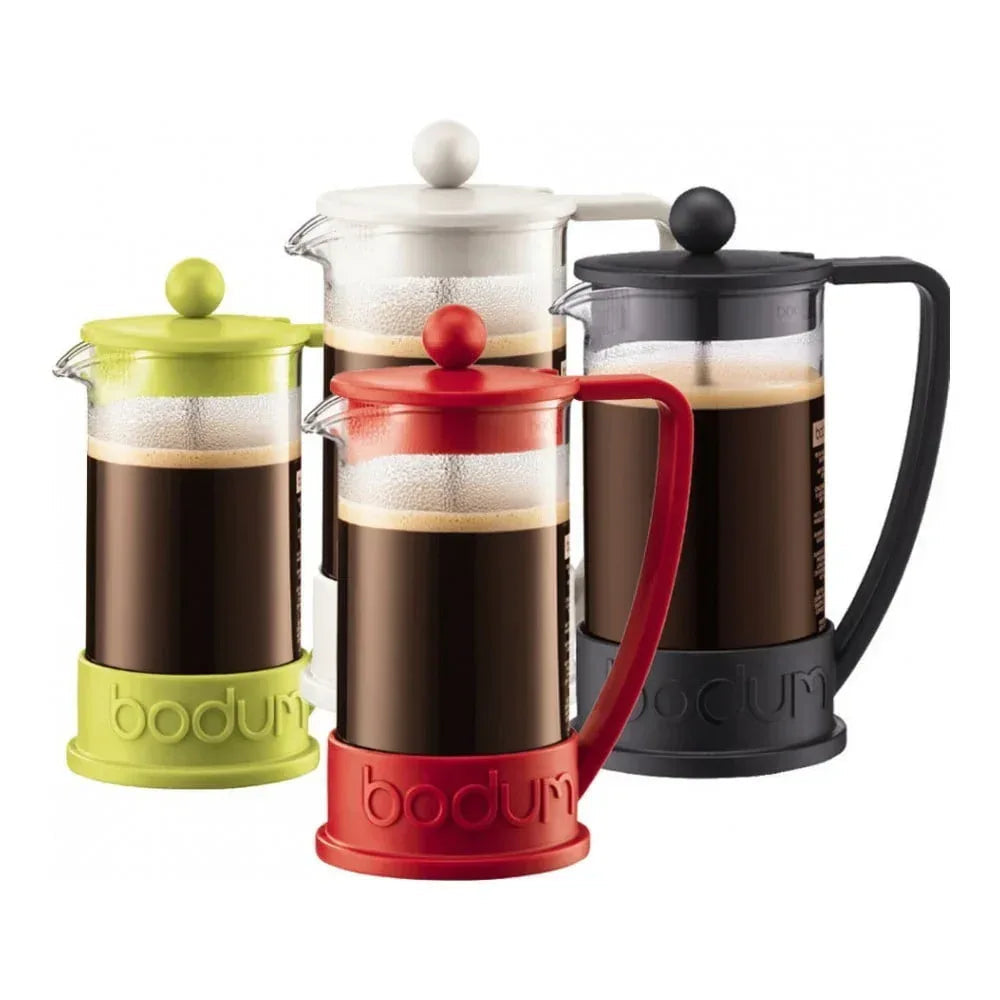 Bodum Brazil French Press Coffee Maker with Borosilicate Glass Carafe, 12 Ounce, Black