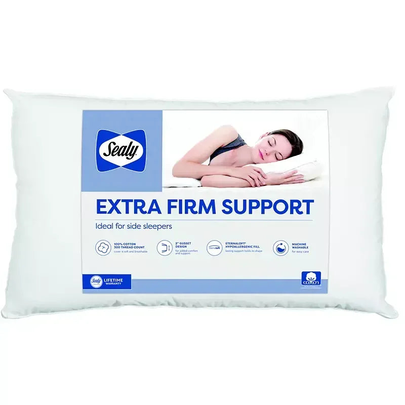 Sealy Extra Firm Support Standard/Queen Size Pillow - Striped Gusset