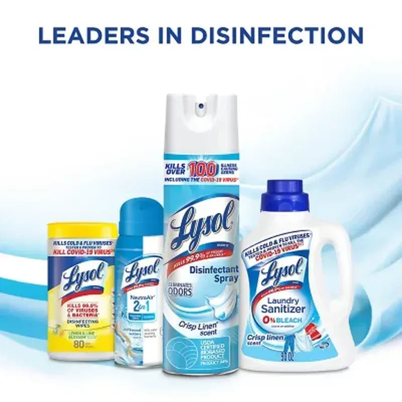 Lysol Disinfectant Spray, Crisp Linen (19 Oz., 3 Pk.)