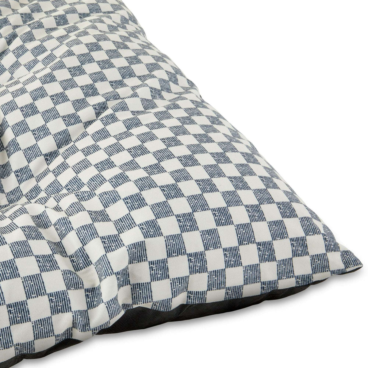 Vibrant Life Bed for Dogs, Tufted Pillow, Machine Washable, Black and White Checkered, 35" x 27"