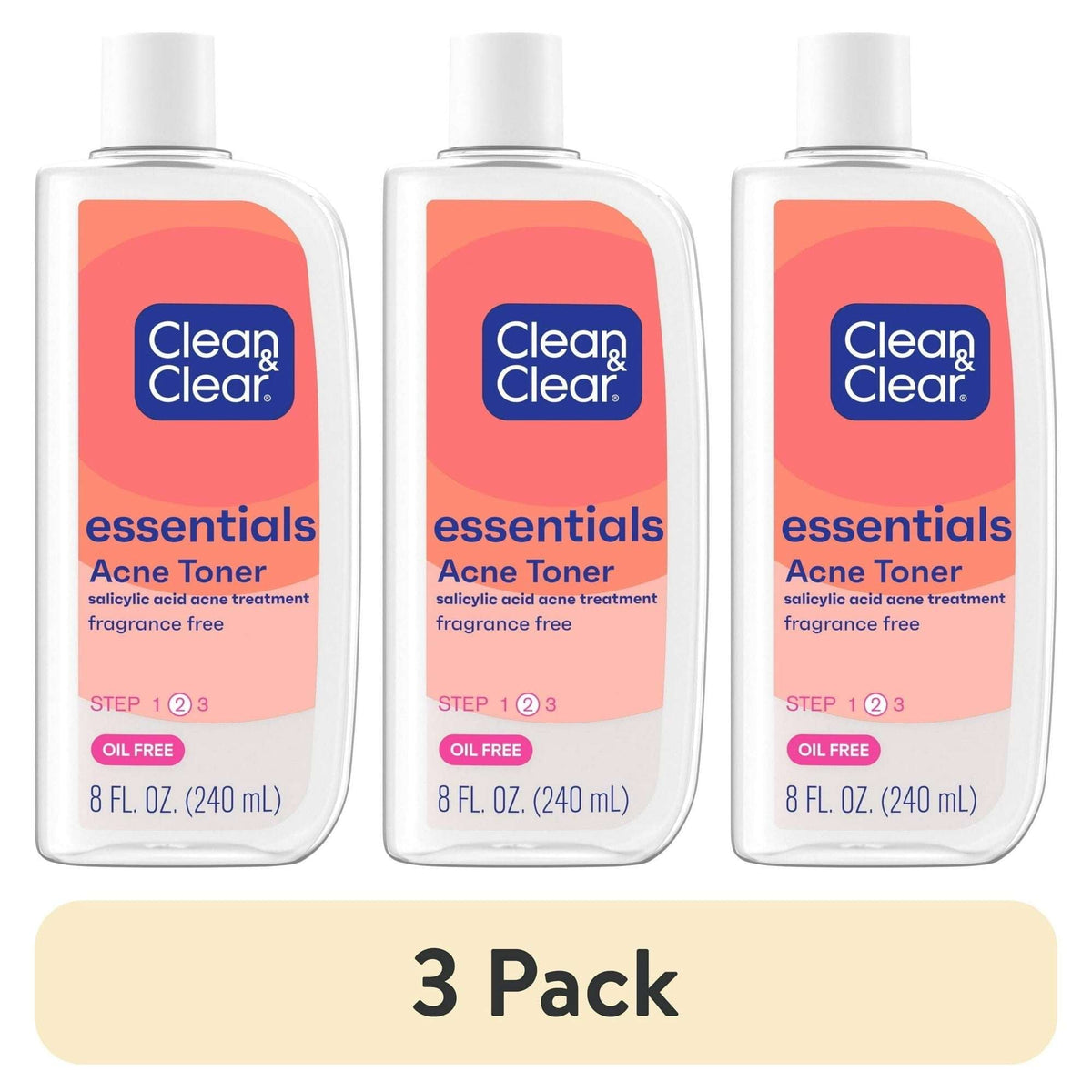 Clean & Clear Oil-Free Acne Toner, 2% Salicylic Acid, 8 fl. oz