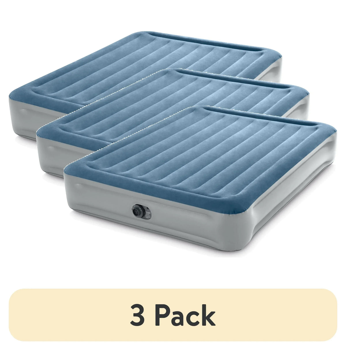 Intex 15" Twin Essential Rest Dura-Beam Airbed Mattress with Built-in Pump