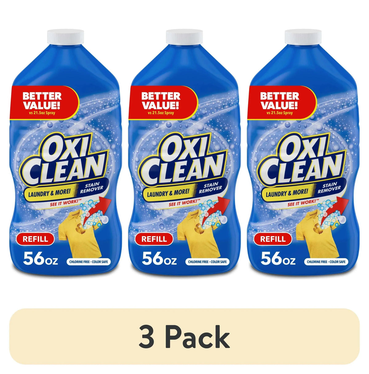 OxiClean Laundry Stain Remover Refill, 56 fl oz