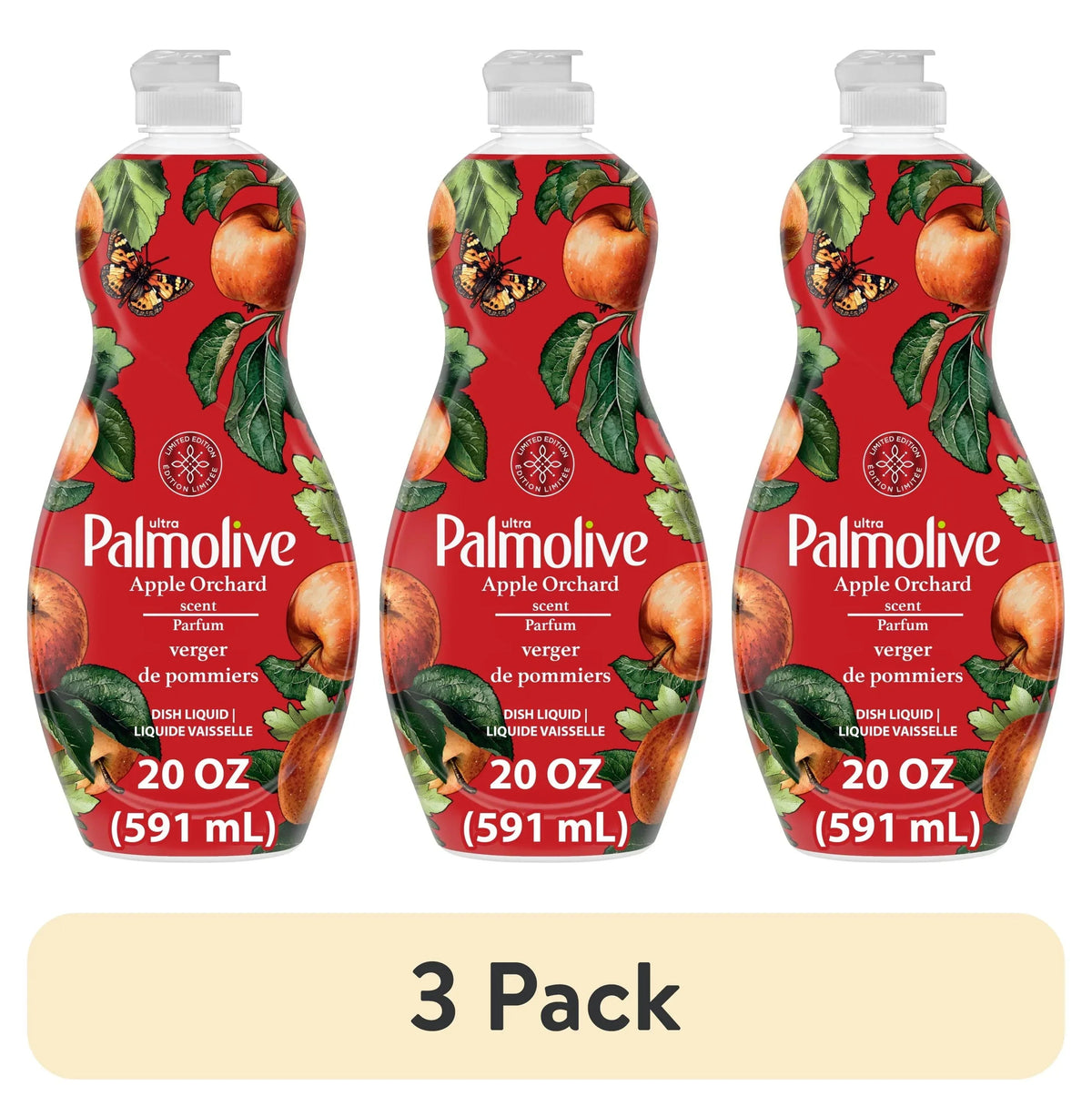 Palmolive Ultra Strength Liquid Dish Soap, Limited Edition, Apple Orchard Scent, 20 fl oz Bottle