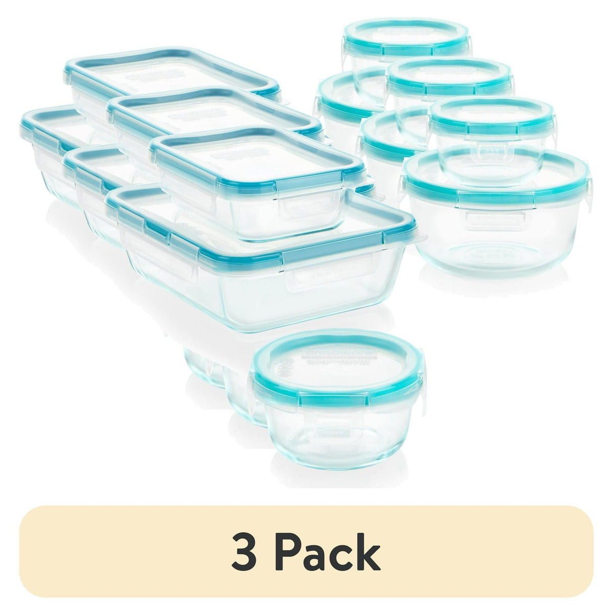 Snapware Total Solution Glass Storage Set, 10 Piece