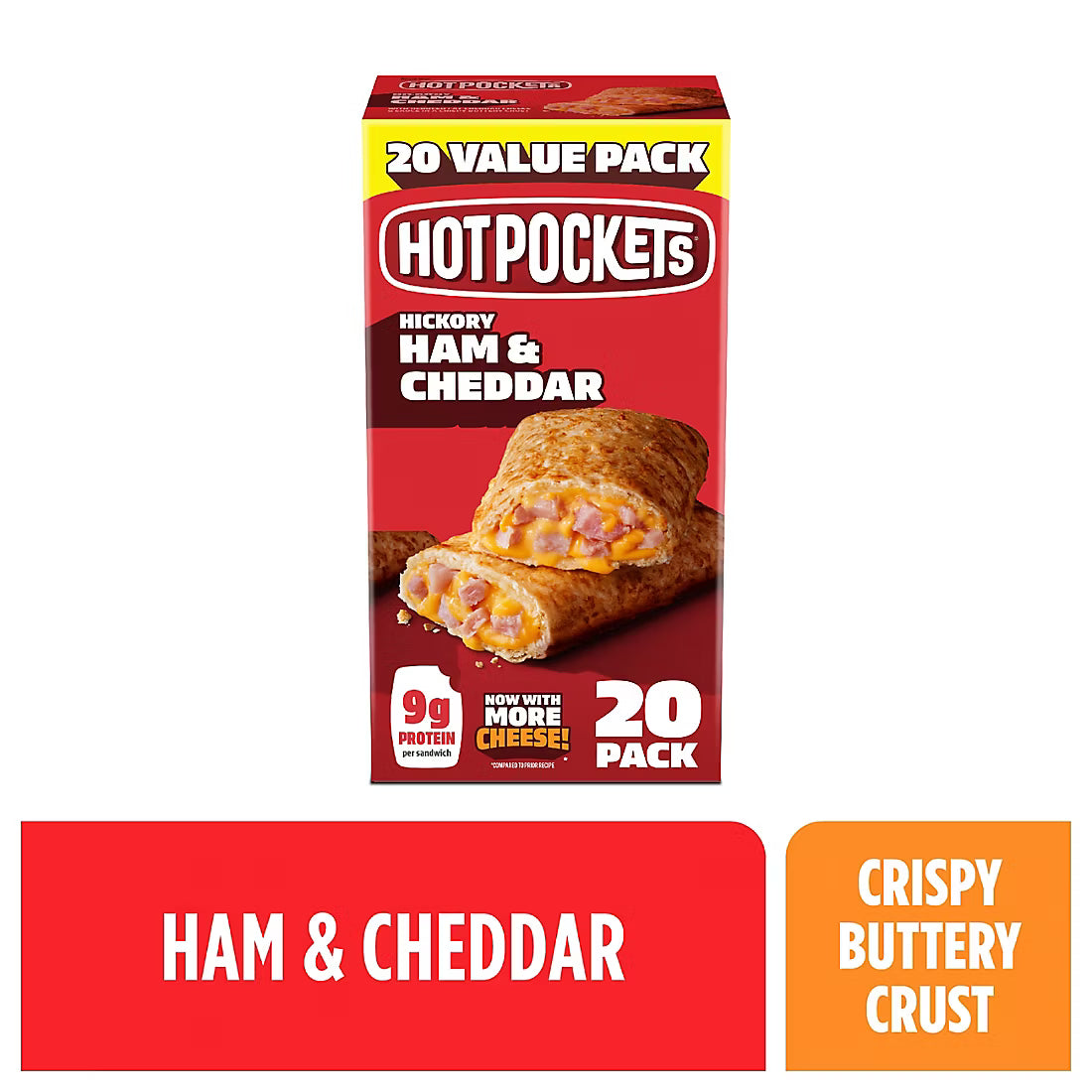 Hot Pockets Hickory Ham & Cheddar, 20 pk.