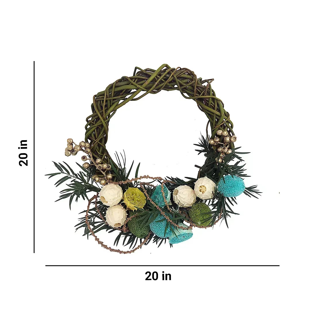 Tropical Yule Wreath, 20"