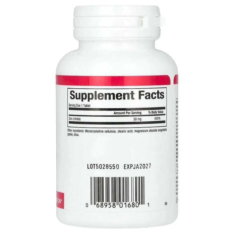 Natural Factors, Zinc Citrate, Tablets