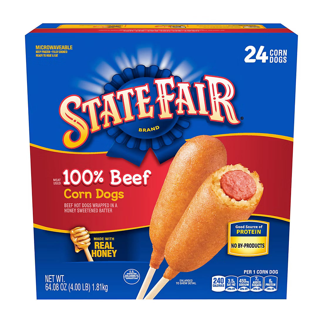 State Fair Beef Corn Dogs, Frozen, 24 ct.