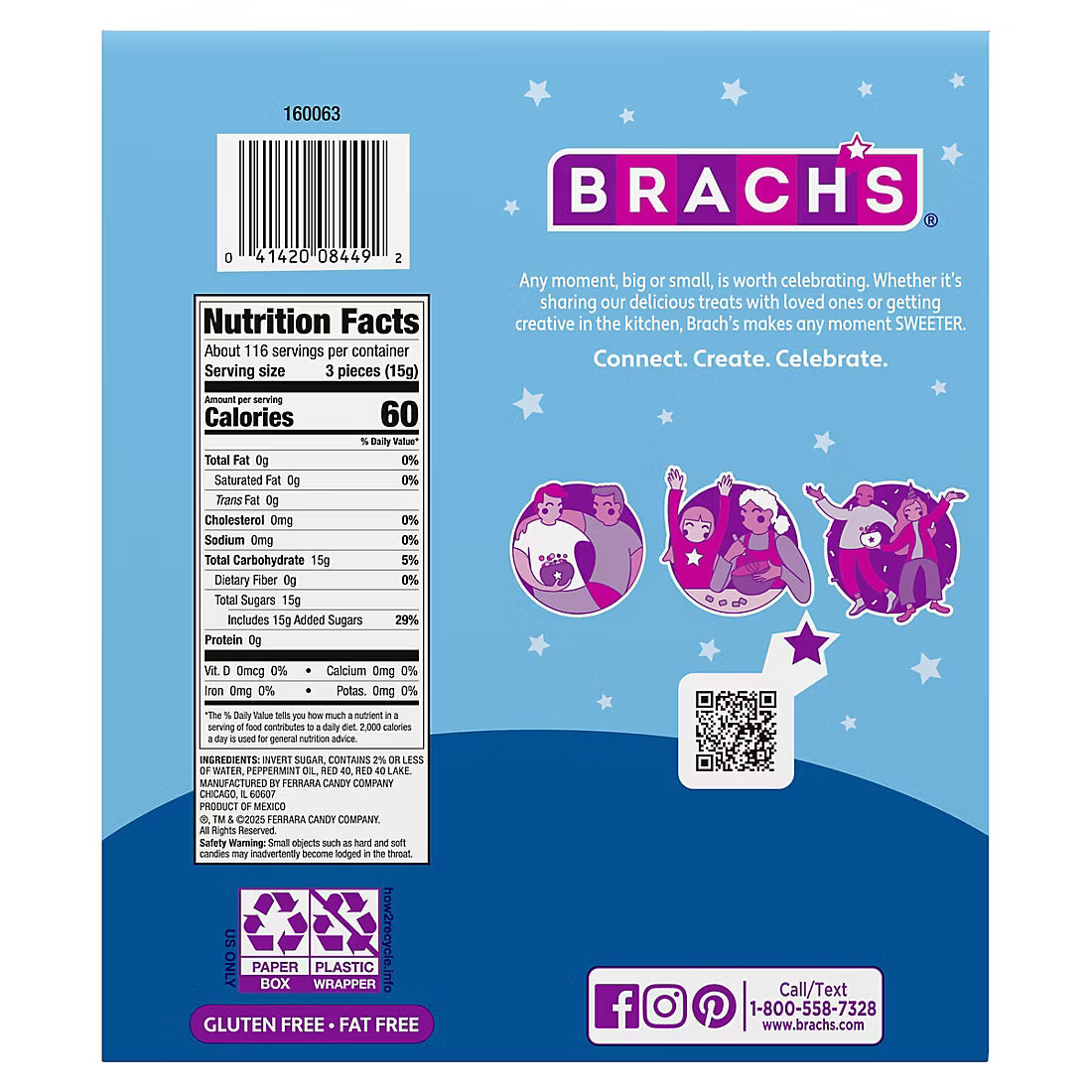Brachs Softmints Peppermint Carton, 350 ct.