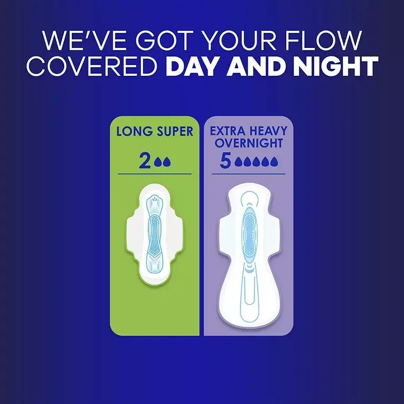 Always Ultra Thin Overnight Feminine Pads with Wings for Women, Size 4, Overnight, Unscented, 80 ct.