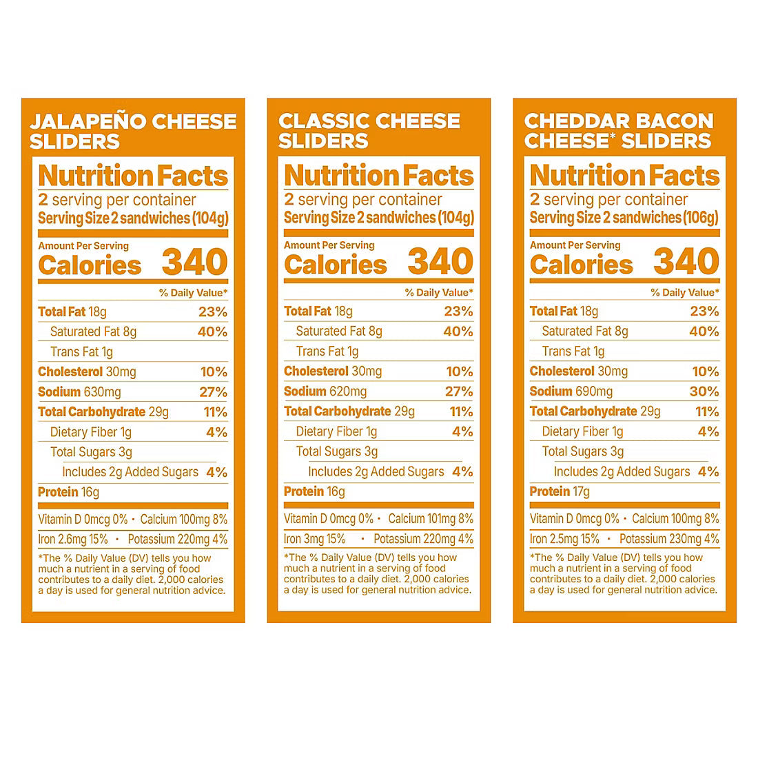 White Castle Cheese Slider Variety Pack, Fully Cooked, Easy to Heat, Sliders, 16 ct.