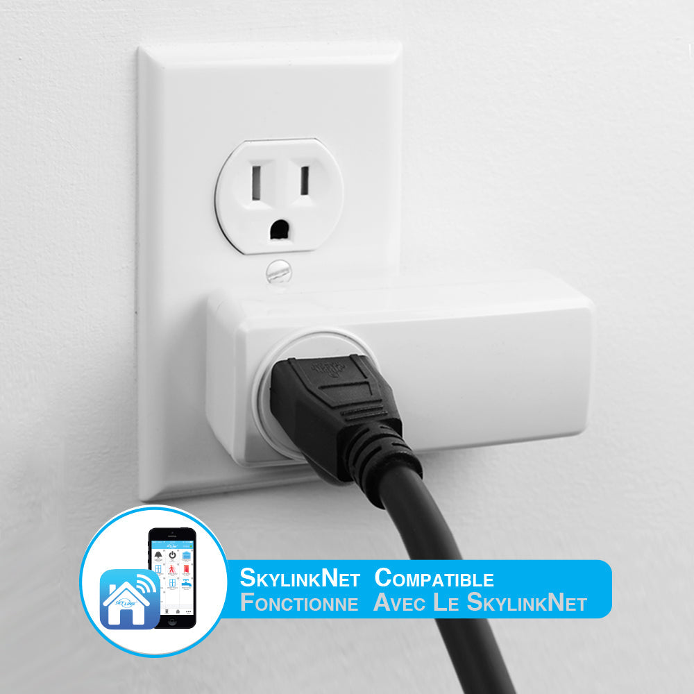 Skylink PM-318-2 Smart Plug-in ON/Off Remote Controllable Receiver for Wireless Home Automation Lighting Appliance Electronics Control, SkylinkNet Compatible