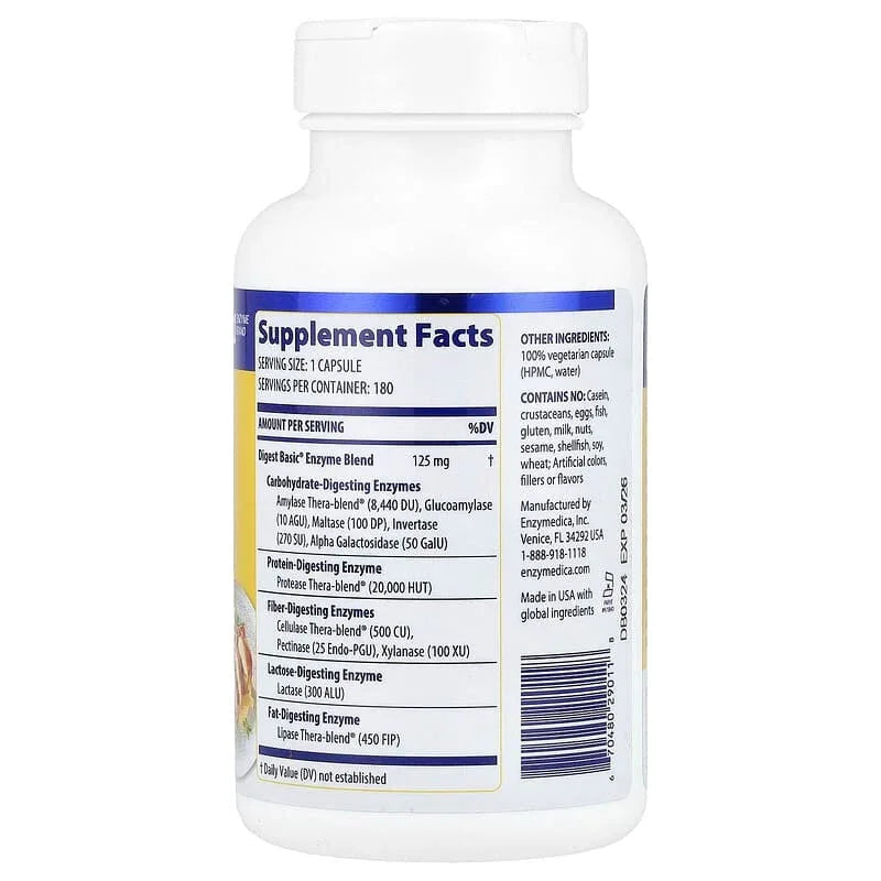 Enzymedica, Digest Basic®, Capsules