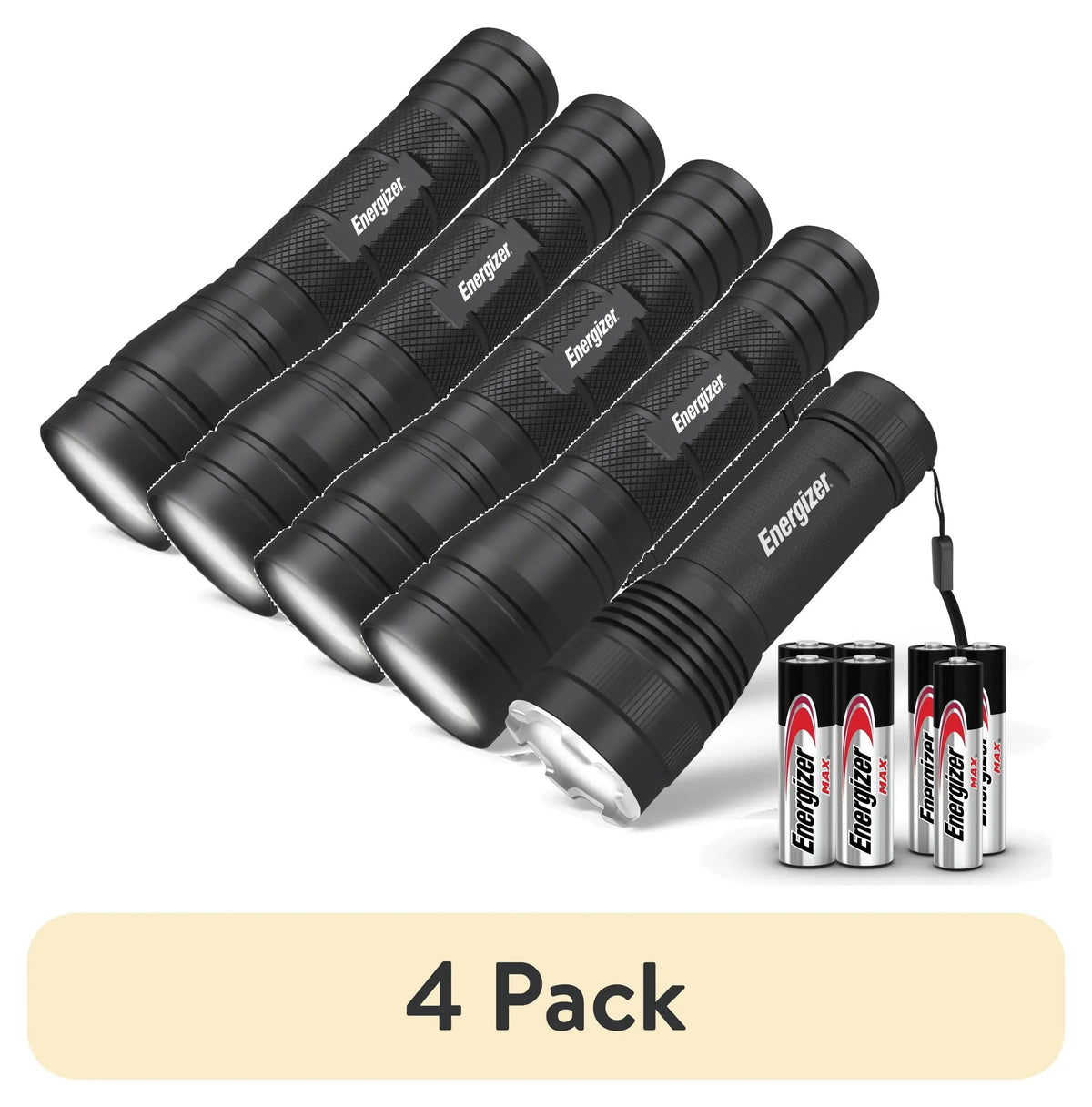 Energizer Flashlight Combo Pack, High Powered 1,000 Lumen Metal Torch Light and Bright 300 Lumen Mini Tactical EDC Flashlight, for Emergency, Camping, Running and Hunting, Batteries Included