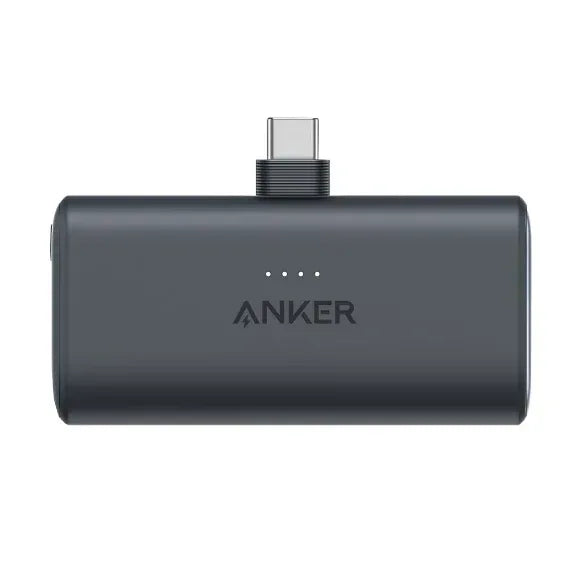 Anker 5,000 mAh Nano Power Bank with Built-in Foldable USB-C Connector, 2 pk. - Black
