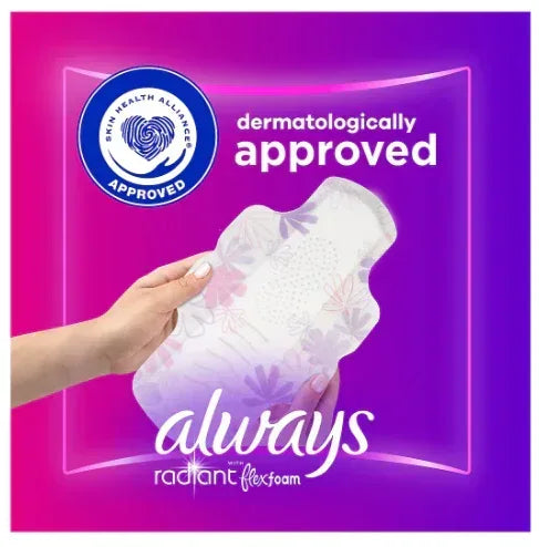 Always Radiant Size 1 Regular Pads with Wings, 76 ct. - Scented