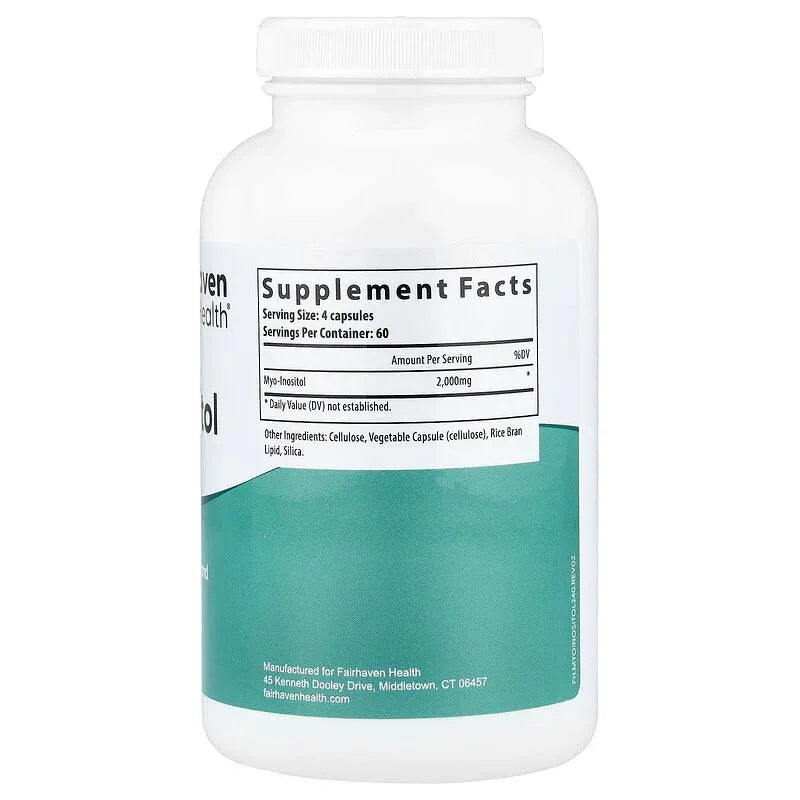 Fairhaven Health, Myo-Inositol, Capsules (500 mg per Capsule)