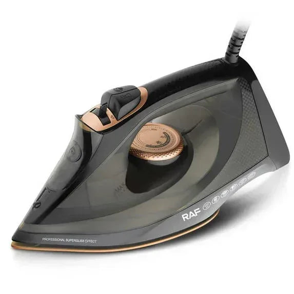 RAF Electric Steam Iron – 2000W Non-Stick Soleplate Iron with Adjustable Steam, Vertical Steaming, Auto Shut-Off & Anti-Drip – Lightweight & Powerful for Home and Travel Use