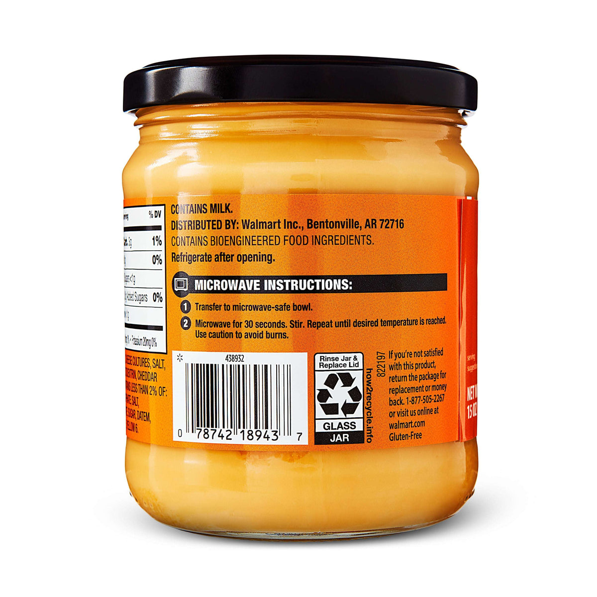Great Value Stadium Style Cheddar Cheese Dip, 15 oz