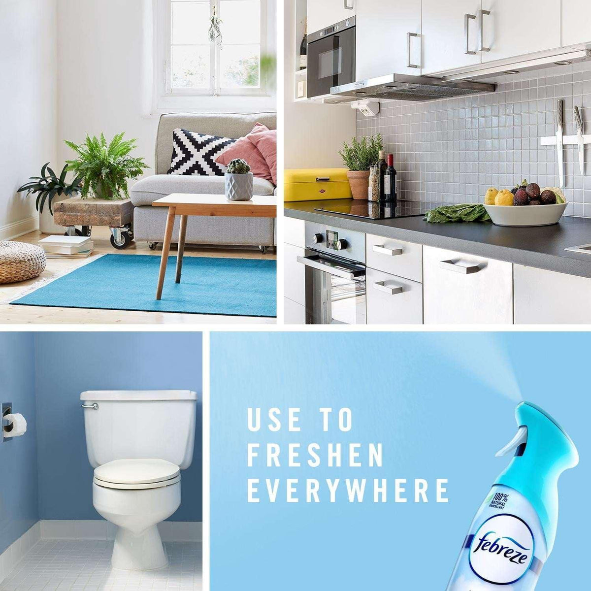 Febreze Air Freshener Spray, Odor-Fighting Room Spray, Mediterranean Lavender, 8.8oz, 2 Count