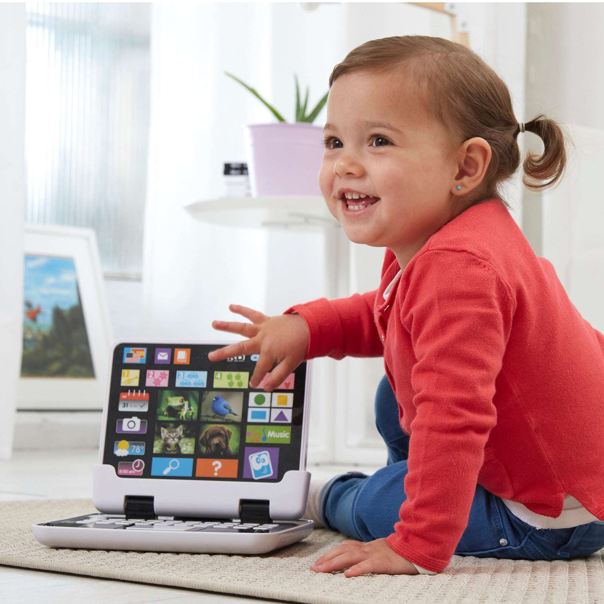 Infinifun My First 2-in-1 Toy Tablet (Bilingual)-Ages 2 Years and up. Learn Abc's, 123's, Colors, Shapes and More
