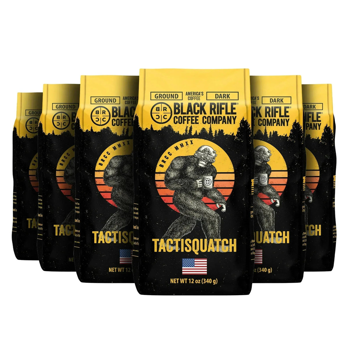 Black Rifle Coffee Tactisquatch, Dark Roast, Ground Coffee,12 oz