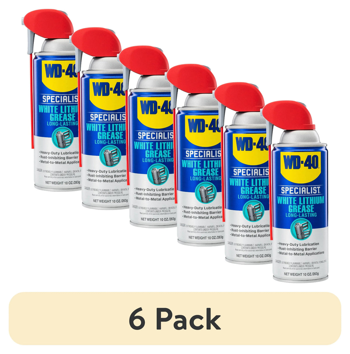 WD-40 Specialist White Lithium Grease Protective Spray, 10 oz