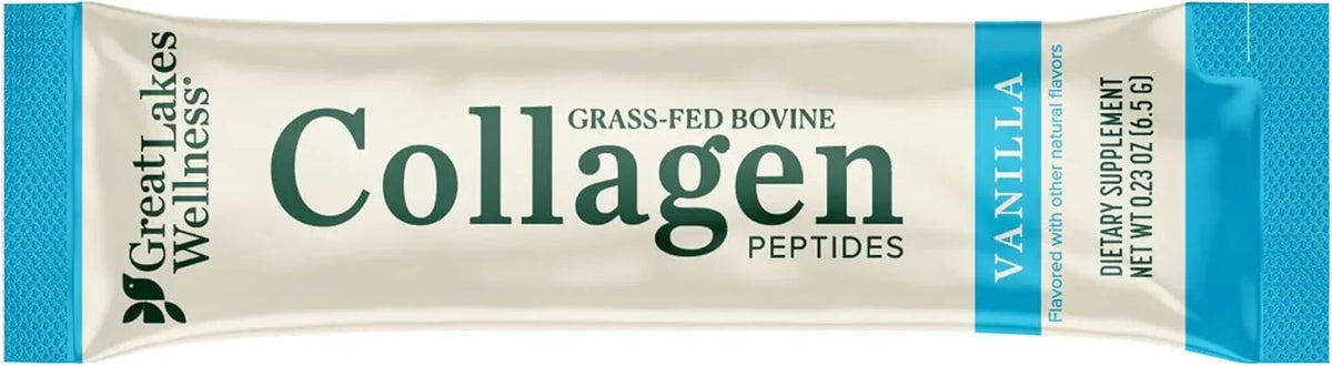Great Lakes Wellness Sustainable Marine Collagen Peptides Powder for Skin, Hair, Nails, Joints & Digestion - Unflavored - Quick Dissolve Hydrolyzed, Wild Caught, MSC Certified, Non-GMO, Kosher - 16 oz