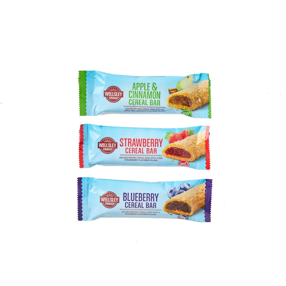 Wellsley Farms Fruit & Grain Cereal Bars Variety Pack, 48 ct.