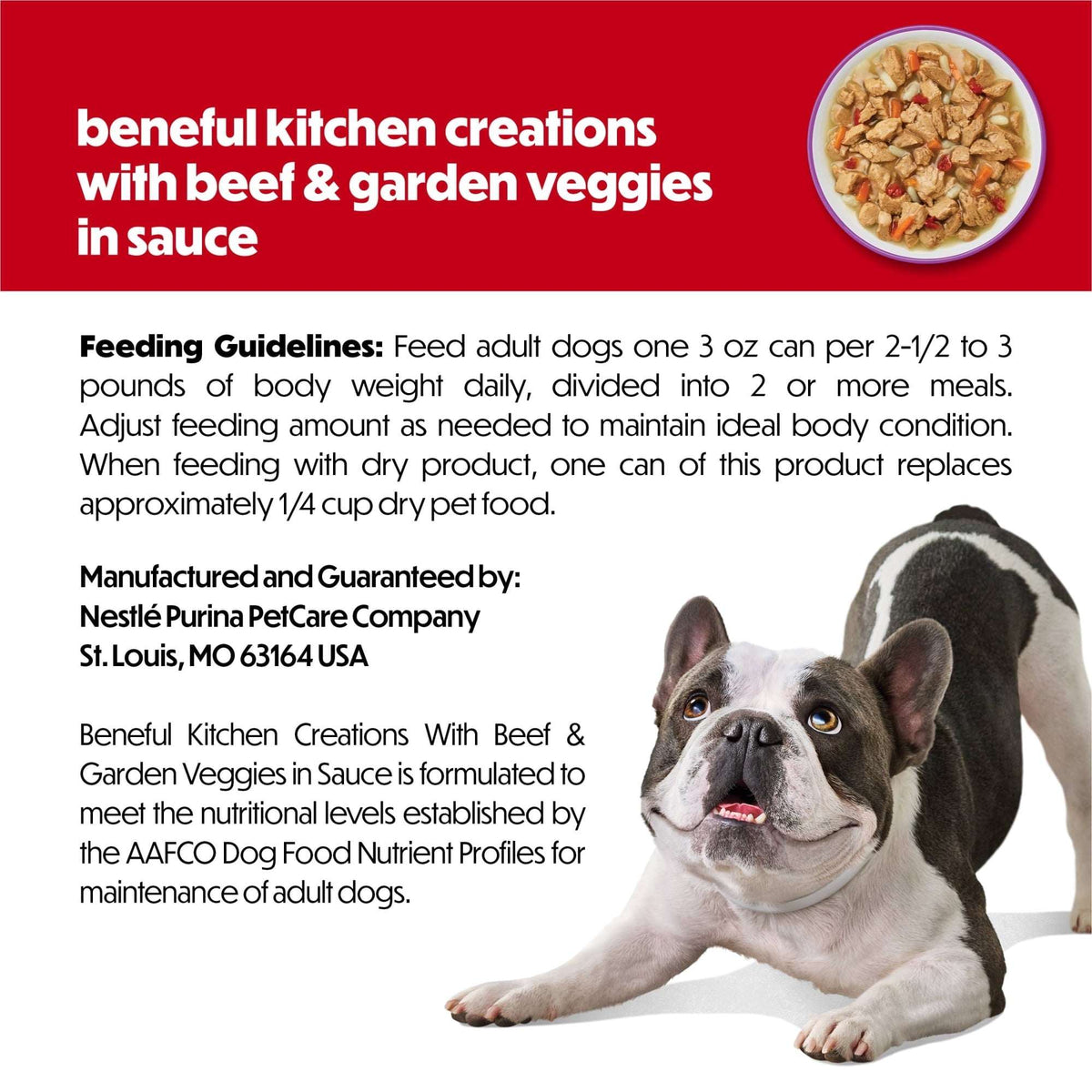 Purina Beneful Kitchen Creations With Beef and Garden Veggies in Sauce Wet Dog Food, 3 oz, 8 Pack