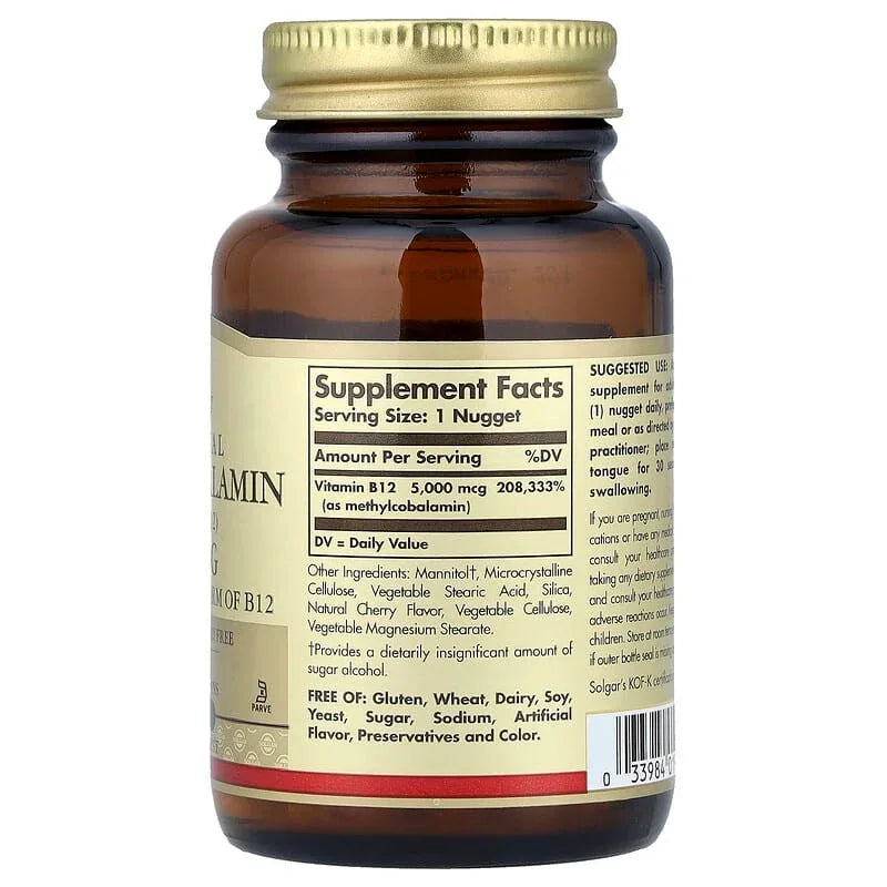 Solgar, Methylcobalamin (Vitamin B12), Nuggets
